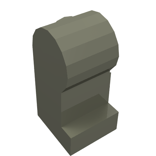 Lego Leg, Right / Dark Gray
