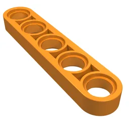 Technic Beam 1 x 5 Thin / Orange