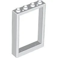 Window 1 x 4 x 5 with Hollow Studs / White