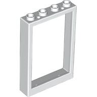 Lego Window 1 x 4 x 5 with Hollow Studs / White