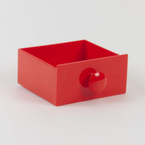 Lego Duplo Cabinet Drawer 4 x 4 with Round Handle / Red