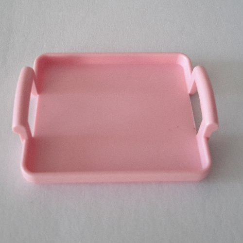 Lego Belville / Scala, Equipment Tray with Handles 5 x 4 x 1 / Pink