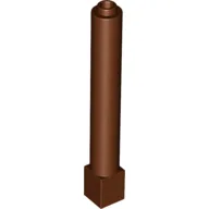 Support Round 1 x 1 x 6 Solid Pillar / Reddish Brown