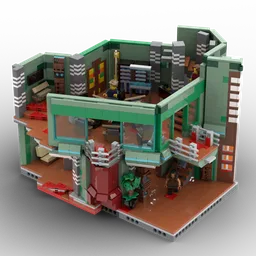 Stargate Atlantis Control Room (LEGO® colors)