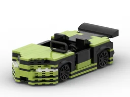 Green drift car