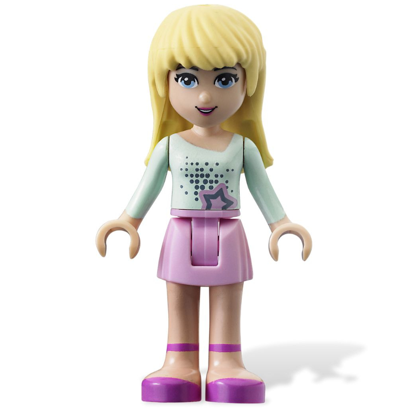 Lego Stephanie - Light Aqua Top, Bright Pink Skirt