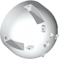 Lego Technic Panel Dome 7 x 7 x 5 with Pin Holes / White