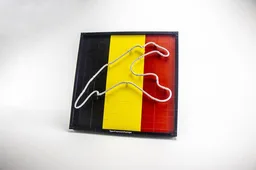 Spa Francorchamps Track map - Belgium flag