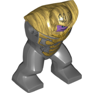 Lego Body Giant, Thanos, Gold Bodysuit and Medium Lavender Face print