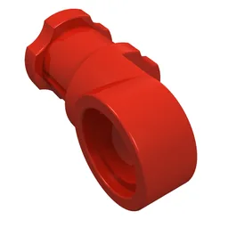 Technic Axle and Pin Connector Toggle Joint Smooth / Red
