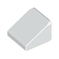 Brick Sloped 30° 1 x 1 x 2/3 (Cheese Slope) / White