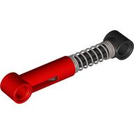 Lego Technic Shock Absorber 6.5L with Hard Spring, Tight Coils at End, Black Rod [Complete Assembly]