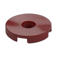 Lego Tile Special Round 2 x 2 with Hole / Dark Red