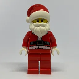 Santa, Coat and Belt, Plain Red Legs, Santa Hat (3626b Head) (CMF)