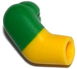 Lego Arm, Right with Molded Green Short Sleeve  Pattern
