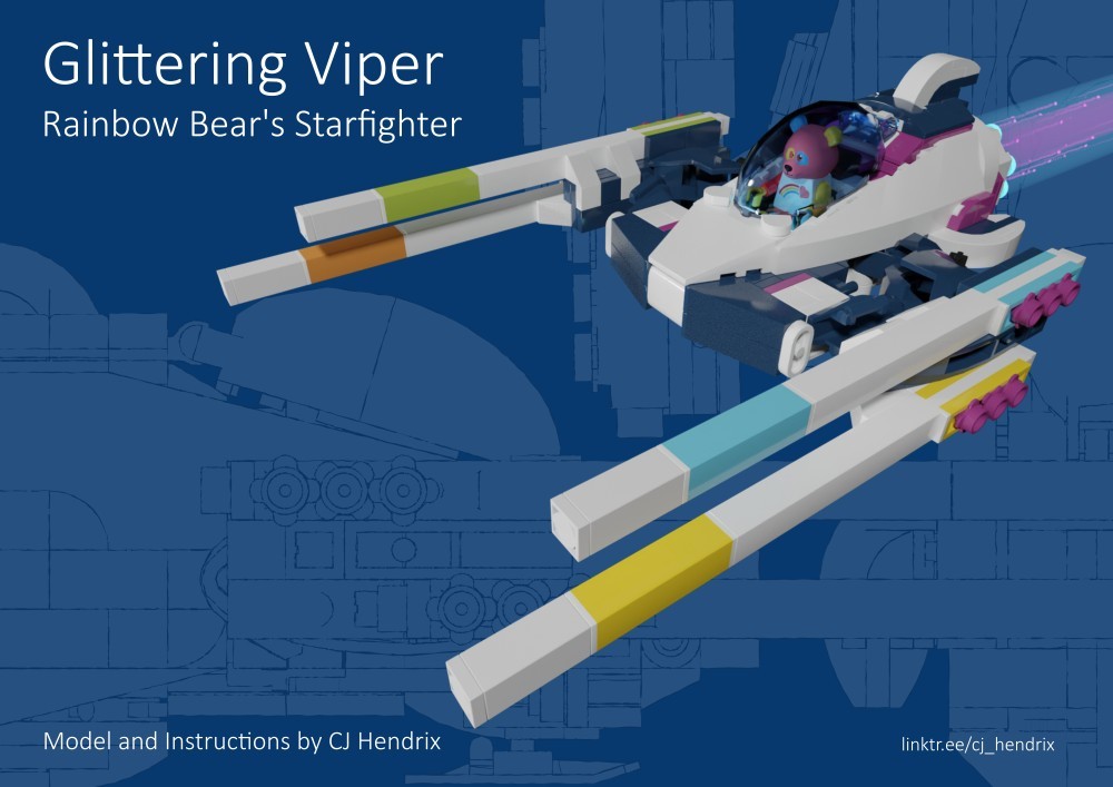Lego Glittering Viper - Rainbow Bear's Starfighter