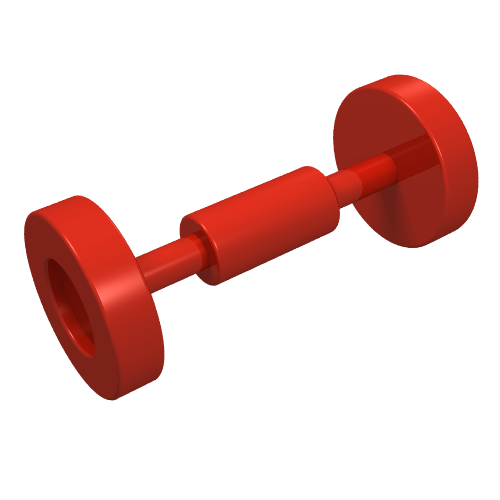 Lego Wheel Skateboard / Trolley / Red