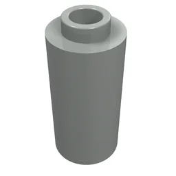 Brick Round 1 x 1 x 1 2/3 / Light Gray