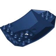 Brick Wedged, Curved Inverted 8 x 6 x 2 Cockpit / Dark Blue