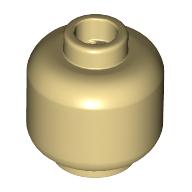 Lego Minifig Head [Plain] [Hollow Stud] / Tan