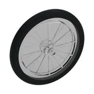 Wheel Bicycle, Fixed Black Tire / Trans-Clear