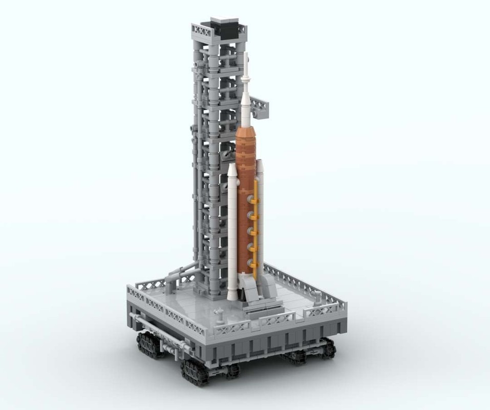 Lego Mini Artemis II with Crawler-Transporter