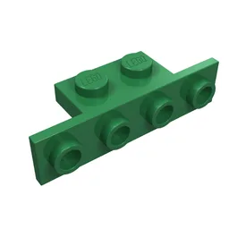 Bracket 1 x 2 - 1 x 4 [Square Corners] / Green