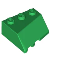 Brick Wedged, Sloped 45° 3 x 3 Right / Green