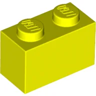 Brick 1 x 2 / Vibrant Yellow