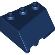 Lego Brick Wedged, Sloped 45° 3 x 3 Right / Dark Blue