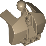 Lego Large Figure Shoulder Cover, Armor with Holes and Ball Joint / Dark Tan