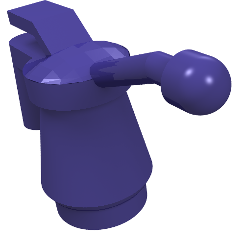 Lego Tool Oil Can [Smooth Handle] / Dark Purple