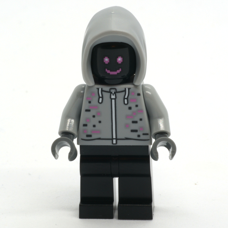 Lego Robot, Light Bluish Gray Hoodie, Black Legs