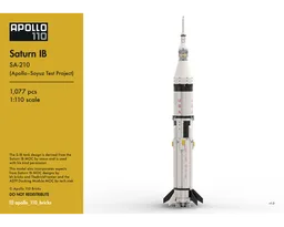 Saturn IB – Apollo-Soyuz Test Project [1:110 scale]