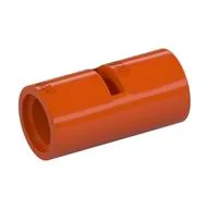 Technic Pin Connector Round [Slotted] / Reddish Orange