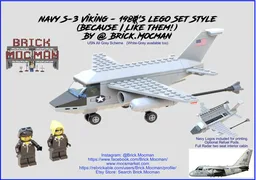 1980's Style - US NAVY S3 Viking (All Grey Scheme)