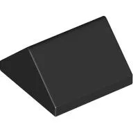 Brick Sloped 45° 2 x 2 Double / Black
