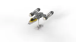 Mini size BTL-A4 starfighter "Gold squadron" V3.0