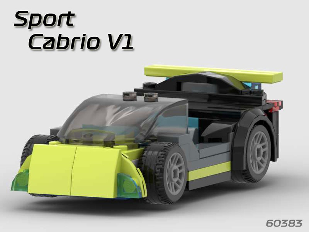 Lego 60383 Electric Sport Cabrio V1 with charge station