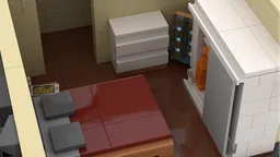 Flat with full interior decoration
