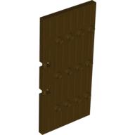 Lego Door 1 x 5 x 8.5 Stockade / Dark Brown
