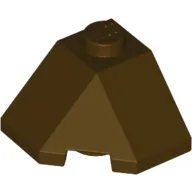 Brick Wedged, Sloped 45° 2 x 2 Corner / Dark Brown