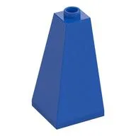 Brick Sloped 75° 2 x 2 x 3 Double Convex / Blue