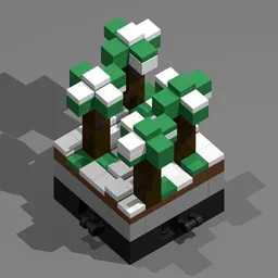micro biomes: frozen taiga forest