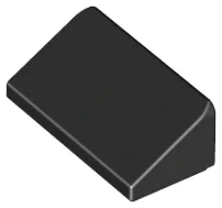 Brick Sloped 30° 1 x 2 x 2/3 / Black