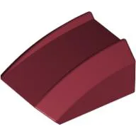 Brick Curved 2 x 2 with Lip, No Studs / Dark Red