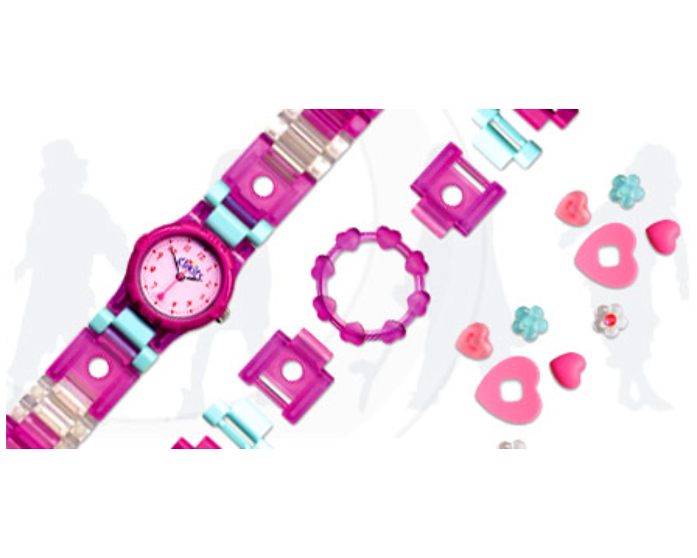 Lego Clikits Heart Buildable Watch (Pink)