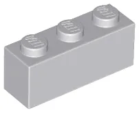 Brick 1 x 3 / Light Bluish Gray