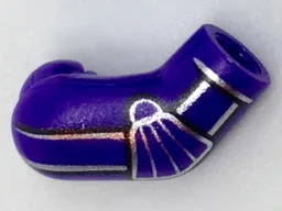 Arm, Right with Silver Stripes and Elbow Pad Pattern