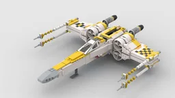X - Wing Starfighter Modification (White & Yellow)